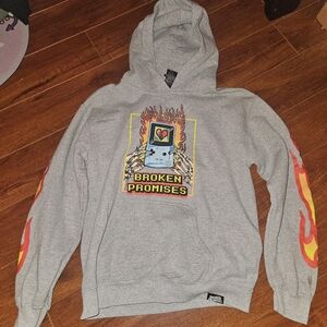 Broken Promises Gray Hoodie
